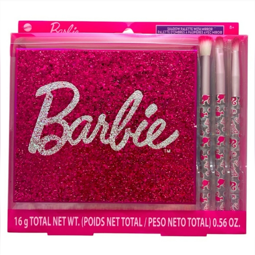 Townley Girl x Barbie 8-Well Eyeshadow Palette & 3 Piece Brush Set